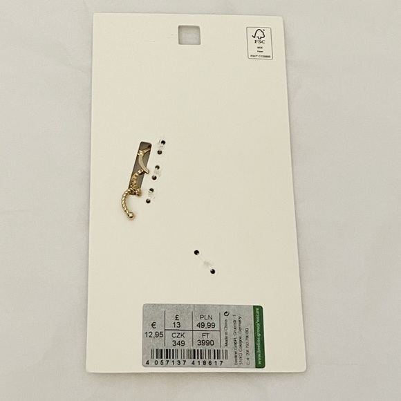 TOSH Gold Hoops & Huggies Earring Set - Picture 8 of 10